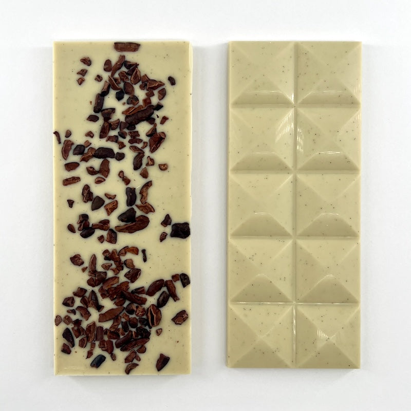 White Chocolate with Cocoa Nibs